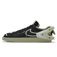Nike 休閒鞋 Blazer Low X ACRONYM 男女鞋 限量 聯名款 黑 綠 可拆解 DO9373-001