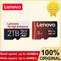 Lenovo 2TB Flash Memory Card 1TB 512GB Micro TF SD Card Mini SD Cards UHS-1 SD Memory Card 256GB 128GB For Phone Camera Nintendo