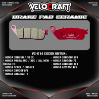 VELOCRAFT Kampas Rem Cakram Motor Ceramic VC-014 Brake Pad Kaliper Depan Front Honda All New Forza 2