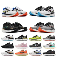 Saucony Triumph victory 19 casual shoes running shoes men women Brand lightweight shock absorption breathable sports sneakers
