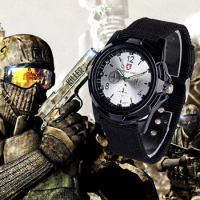 2019 42mm Classy Mens Watches Nylon Band Gemius Army Watch for Men High Quality Quartz Wristwatches Man Casual Male Clock reloj