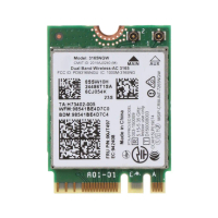 การ์ด WiFi, ไร้สาย-AC 3165 3165NGW, Dual Band Wi-Fi NGFF, สำหรับอินเทอร์เฟซ M.2, เข้ากันได้กับบลูทูธ