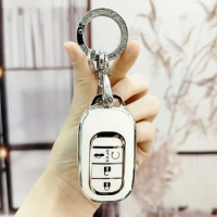 New TPU Car Remote Key Cover Case Shell For Honda Civic Accord Vezel 2022 2023 Protector Holder Fob Keychain Accessories