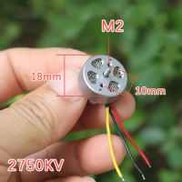 1Pc 2750KV Mini 18MM 3-phase Brushless Motor High Speed 2S-3S 2MM Shaft RC Drone FPV Quadcopter Aircraft Engine