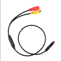 CVBS RCA 4-Pin Male To Female Connector Female Connector Wire Harness Camera Signal Harness Car Backup Camera Wire Harness