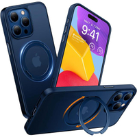 【日本代購】TORRAS 手機殼 UPRO Ostand R 美軍規格  iPhone 15 Pro Max 深藍色