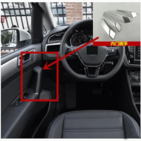 Car Accessories for Volkswagen Touran L 2016-2018 Carbon Fiber Printed Interior Door Armrest Handle Cover Trim