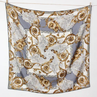 Twill Silk Mulberry scarf 90CM Luxury Bag Bandanas Luxury Brand Print Neck Shawls Hand-Rolled Edges Head Neck Accessories