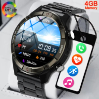 2024 New Men Smart Watch Always Display The Time Bluetooth Call Sport Music 4GB Memory Card Smartwatch For Man Clock Android ios