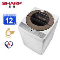 SHARP夏普12公斤無孔槽變頻直立式洗衣機 ES-ASF12T~含基本安裝+舊機回收