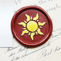 The sun seal wax stamp Retro sun Wood seal Stamp envelop Sealing Wax Seal Stamp Wedding Decorative sealing Stamp wax seals