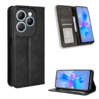 For Infinix Hot 40 4G 2024 Luxury Flip PU Leather Wallet Magnetic Adsorption Case For Infinix Hot 40 Pro Hot40 Phone Bags