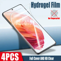 4PCS Hydrogel Film For Samsung Galaxy S21 S20 FE 4G S22 Ultra Plus 5G Water Gel Screen Protector S 21 22 20 22Ultra 21Ultra 21FE