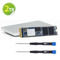 OWC Aura Pro X2 2TB NVMe SSD 含工具和 Envoy 外接盒的 Mac 升級套件