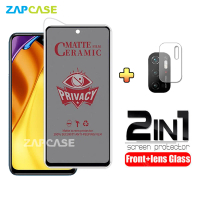 PAKET 2IN1 Anti Gores Privacy Xiaomi Poco M3 Pro 5G Free Tempered Glass Camera