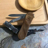 Swiss army knife grooming partner 0.6461.63 log handle 0.6463.T nail scissors 65MM
