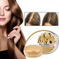 Anti Hair Loss Ginger Shampoo Hair Growth Thick Moisturizing Shampoo Bar Hair Scalp Massage Anti-Fall Conditioning Shampoo Bar