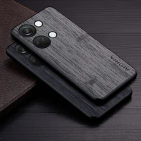 Case for OnePlus Nord 2 2T 3 5G funda bamboo wood pattern Leather phone cover Luxury coque for OnePlus Nord 3 case capa