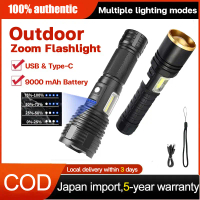 Lampu Suluh Outdoor Flashlight LED  Torch Light Emergency Lights High Lumen Lighting Rechargeable Fl