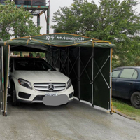 活動車庫,車篷 休旅車型 (高7尺),藍天帆布 帆布的專家