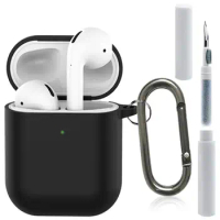 AirPods Pro Case Cover with Cleaner Kit,Soft Silicone Protective Case for Apple AirPod Pro 2nd/1st Generation Case for Women Men