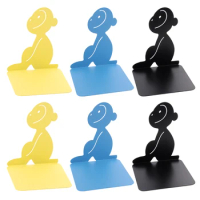 New Style 4Pcs Monkey Book Ends Heavy Book Iron Bookends Organizer Book Stand Shelf Book rack Stand Iron Home Desk Stationery