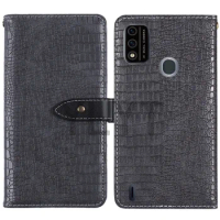 iTien TPU Silicone Luxury Protection Premium Flip Leather Cover Phone Wallet Case For Itel A48 6.1 inch Pouch Shell Etui Skin