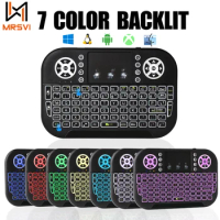 Mini Wireless Keyboard i8s Dual Modes Backlit 2.4G&amp;BT5.0 Air Mouse Remote Control Touchpad Keyboard for Windows Android TV Box