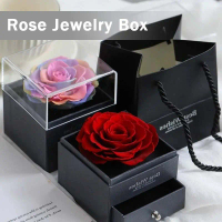 Jewelry Gift Box Valentine Kotak Perhiasan Valentine Rose Flower Kotak Hadiah Tempat Perhiasan Kalun