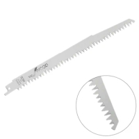 5PCS 9.6in BI-Metal Reciprocating Saw Blade Wood Pruning Ground Sharp Teeth Jig Sawblades For Plywood Board Woodworking Tool