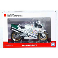 SKYNET 1:12 HONDA NSR250R SP'89 ROSS WHITE TERA SILVER 11212