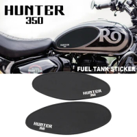 For Royal Enfield HUNTER 350 Motorcycle Gas Fuel Tank Rubber Sticker Protector Knee Tank Pad Decal