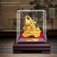 FCGold Gourd Ornament Fortune And Prosperity Abound Home Decor Office Gifts Insurance Events Buxue E