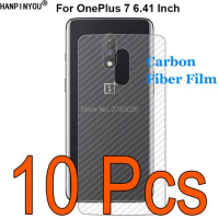 10 Pcs/Lot For OnePlus 7 OnePlus7 6.41" Durable 3D Anti-fingerprint Transparent Carbon Fiber Back Film Screen Protector