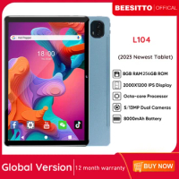 Global Firmware L104 Tab 10.36 Inch 2000x1200 FHD+ Screen 8GB 256GB 4G LTE Android 12 Tablet PC 5G WiFi планшет GPS Bluetooth