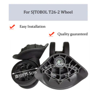 For SJTOBOL T26-2 Nylon Luggage Wheel Trolley Case Wheel Pulley Sliding Casters Universal Wheel Repair Slient Wear-resistant