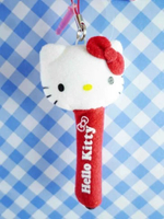 【震撼精品百貨】Hello Kitty 凱蒂貓~KITTY手機吊飾-絨毛觸控筆-紅色*84932