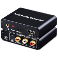 AMANKA HDMI ARC Adapter 192KHz HDMI ARC Audio Extractor with Digital Optical TOSLINK SPDIF Coaxial H