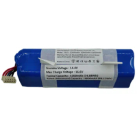 14.4V 5200mAh Battery Li-ion Rechargeable Battery Pack For Ecovacs Robot Vacuum Max DX65 Hero DX96 Power DX93 Deebot 950 New