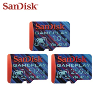 SanDisk Micro SD Card Game Play 256GB 512GB 1TB V30 A2 U3 Original Mini SD Card 4K Video High Speed 190MB/S Flash Memory Card