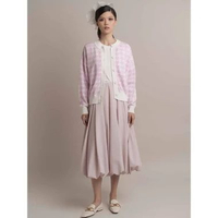 Camilla Houndstooth Cardigan Licorice ML
