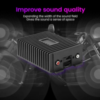DSP Car Audio Processor 4*47W For Android Multimedia Radio Stereo amplifier HIFI Speakers Improve Subwoofer Plug And Play
