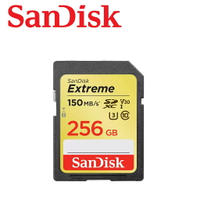 EC數位 SanDisk Extreme SDXC UHS-1 V30 256GB 記憶卡 公司貨 150MB/秒