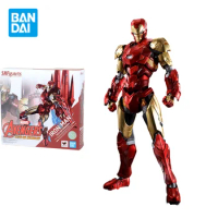 Bandai Original SHFiguarts Marvel's The Avengers Anime Figure Iron Man Action Figure Toys for Kids Gift Collectible Model