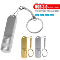 Microphone USB 3.0 Flash Drives 128GB Mini Metal Memory Stick 64GB Golden Pen Drive 32GB Creative Gift Silver Pendrive 8G