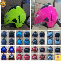 Helm ink Jp8 T1 Cx22 half face Double Visor Replika terbaru