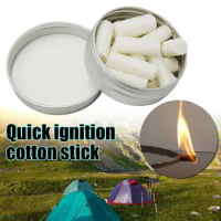 Outdoor Camping Paraffin Swab Survival Fire Starting Starter Tool Cord Gear Rope Fire Kit Waxbraided Natural Tinder Camping I9E2