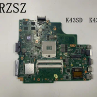 For ASUS Original Laptop motherboard K43SD K43E Mainboard REV 4.1 DDR3 test work perfect
