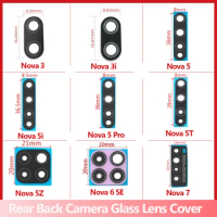 New Rear Camera Glass Lens With Cover Frame Holder For Huawei Nova 3 3i 5 5i 6 6SE 7 7SE 8 8se 8Pro Glass Lens With Repair