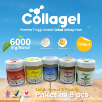 COLLAGEL (PAKET ISI 9 - 100ML) - MINUMAN KOLAGEN TINGGI PROTEIN